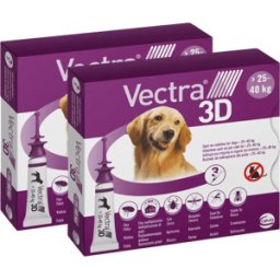 Vectra 3D Antiparassitario per Cani 25-40KG KIT 6 PIPETTE