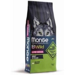Monge Natural Superpremium BWild Low Grain Adult All Breeds con Cinghiale 12KG