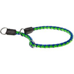 FERPLAST Collare per Cani Grandi Twist Verde e Blu 60CM