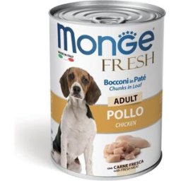 Monge Fresh Dog Lattina 400G POLLO