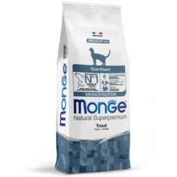 Monge Natural Superpremium Sterilised Cat Adult con Trota 10KG