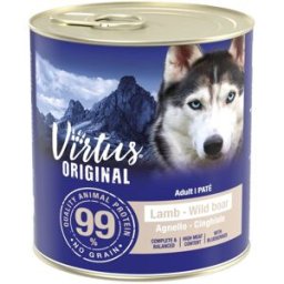 Virtus New Formula Dog Lattina 800G AGNELLO CINGHIALE