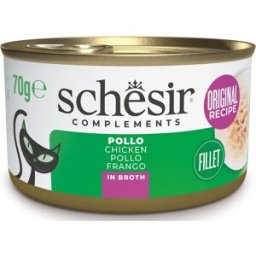 Schesir Nature Cat Lattina Multipack 12x70G FILETTI DI POLLO