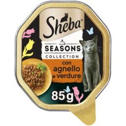 Sheba Season Collection Cat Vaschetta Multipack 22x85G AGNELLO E VERDURE