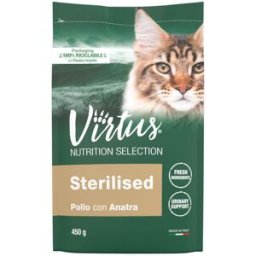 Virtus Cat Nutrition Selection Sterilised Pollo e Anatra 450G