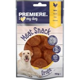 Premiere Dog Meat Snack Drops 70G POLLO