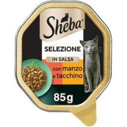 Sheba Selezione Cat Vaschetta Multipack 22x85G MANZO E TACCHINO
