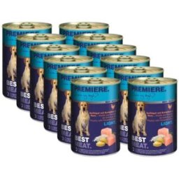 Kit Risparmio 12x400G Premiere Best Meat Dog LIGHT POLLO CON PATATE E RISO