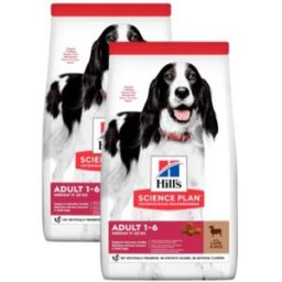 HILLS Kit Risparmio 2x14KG Hill's Science Plan Medium Adult Dog AGNELLO RISO