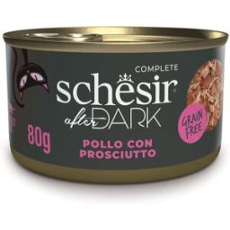 Schesir After Dark Cat Lattina Multipack 12x80G POLLO CON PROSCIUTTO