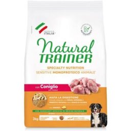 Natural Trainer Sensitive No Gluten Adult Medium Maxi Coniglio 3KG