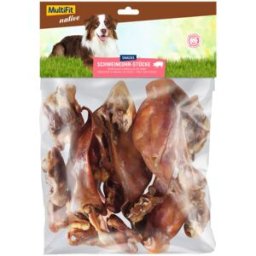 MultiFit Native Snack Dog Pezzi di Orecchie di Maiale 500G
