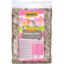 MULTIFIT MulitiFit Lettiera per Roditori in Cotone 1.5KG