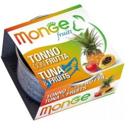 Monge Fruits Cat Lattina Multipack 24x80G TONNO CON FRUTTA