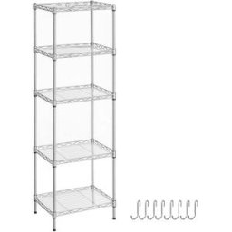 Scaffale a 5 Ripiani Portaoggetti di Metallo SONGMICS