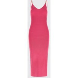 Versace Abito in maglia Safety Pin Fuxia Taglia 42