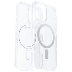 OTTERBOX React Series MagSafe Cover per iPhone 16,super resistente a shock e cadute,ultrasottile, testata norme MIL-STD 810G, Trasparente