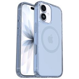 OTTERBOX Symmetry Series Clear MagSafe Cover per iPhone 17,super resistente a shock e cadute,sottile, testata 3x norme MIL-STD 810G, Trasparente/Blu