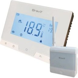 Bravo Wi-Fi Glam (93003112) - Cronotermostato Digitale Wi-Fi - App Compatibile Con Alexa E Google Home- Display 3.78 - Programmazione Automatica O Manuale