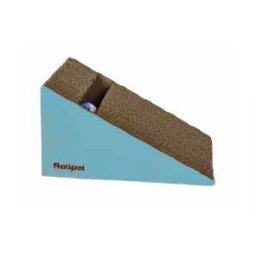 ROTIPET GATTO TIRAGRAFFI IN CARTONE "NOISY" 27,5x20x14,5 CM BABY BLUE