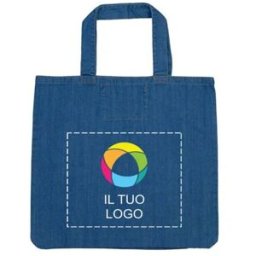 VistaPrint Borsa shopping in denim Mantis, 46 x 50 cm