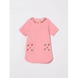 Stella McCartney Abito mini in cotone con ricami floreali Rosa Taglia 8