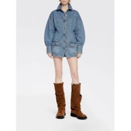 The Attico Abito chemisier in denim Denim Taglia 42