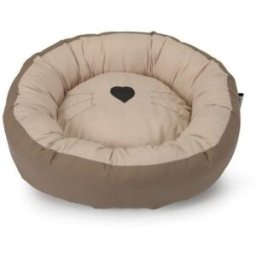 Camon Cuccia a Ciambella per Cani e Gatti Colore Beige Misura Ø50x15h cm