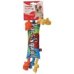 Camon Gioco per Cani Play Puff Candy in Poliestere con Corda e Squeaker 36cm