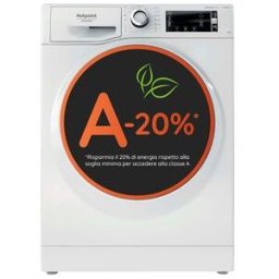 Hotpoint Lavatrice a libera installazione a carica frontale Ariston: 9,0 kg, - NLCD 948 WC A EU 869991679630