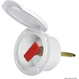 Osculati Rubinetti, deviatori e passaparatie per carburante Vano ABS New Edge con scritta "FUEL STOP