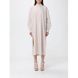 Mc2 Saint Barth Abito casual in cotone a righe Cielo Taglia XS