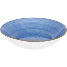 KASANOVA Piatto fondo porcellana blu 20,2 cm Petali