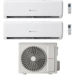 Hermann Saunier Duval Climatizzatore Dual Split VivAir Lite 9+9 Btu con SDH1-070MNA3O Inverter R-32 WiFi Classe A