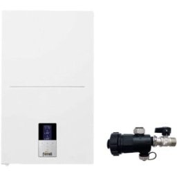 Ferroli Caldaia a Condensazione Bluehelix Hitech RRT 34 C Metano/GPL con Kit Scarico Fumi Con Defangatore In Omaggio KIT COASSIALE