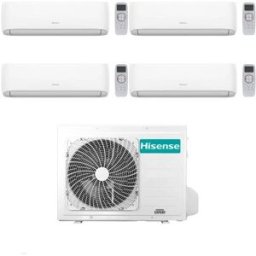 Hisense Climatizzatore Hi Comfort Quadri Split 7+7+9+12 con 5AMW105U4RQC Inverter Wi-Fi R-32 Classe A++