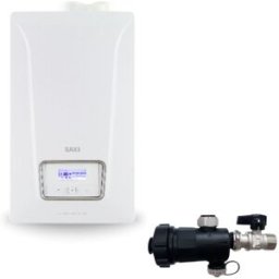 Baxi Caldaia A Condensazione Luna Century 35 kW Metano/Gpl Con Kit Scarico Fumi + Defangatore Omaggio ADATTATORE SDOPPIATO