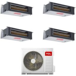 TCL Climatizzatore Quadri Split Canalizzato 9+9+9+18 con MT3240 Inverter R-32 Classe A++