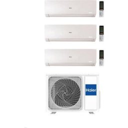 HAIER Climatizzatore Trial Split Flexis Plus White 12+18+18 Con 4U85S2SR5FA Inverter Wi-Fi Classe A++