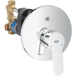 Grohe Bauedge Miscelatore Monocomando da Incasso StarLight Cromo in Metallo per Vasca Doccia con Deviatore Automatico 29079000