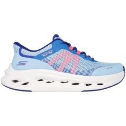 Skechers Donna Slip-ins: Max Cushioning Glide-Step - Aberdeen Sneaker in Blu Chiaro, Taglia 35, Vegan, Lavabile in lavatrice