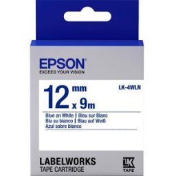Epson Nastro di marcatura, Etichetta Cassetta Lk-4wln (1.20 cm, Blu)