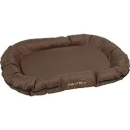 Kerbl Cuscino Oxford Place marrone, 100x70x15 cm (Cane, Gatto), Cuccia per cani + cuccia per gatti