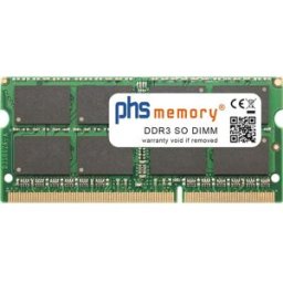 PHS-memory 8GB di memoria RAM per HP ENVY 15-ah150sa DDR3 SO DIMM 1600MHz (HP ENVY 15-ah150sa, 1 x 8GB), Memoria RAM (modelli specifici)
