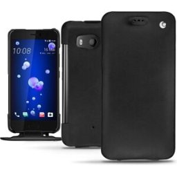 Noreve Cover in pelle verticale (HTC U11), Cover smartphone, Nero
