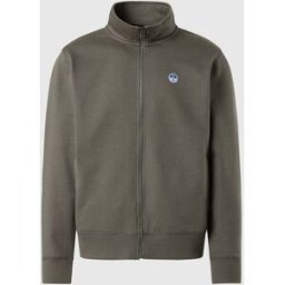 North Sails Felpa con patch logo e zip City grey L