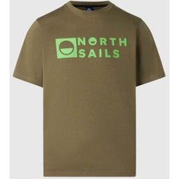 North Sails T-shirt con patch logo Deep green XXL