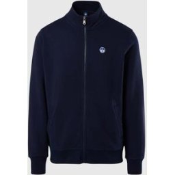 North Sails Felpa con patch logo e zip Navy blue S