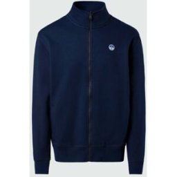 North Sails Felpa con patch logo e zip Navy blue M