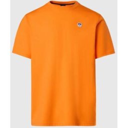 North Sails T-shirt con patch logata Papaya orange XXL